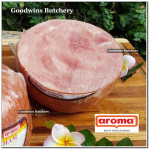 Aroma Bali frozen pork HAM SMOKED whole cuts +/-  2.3kg/pc (price/kg) PREORDER